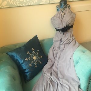 BCBG Blush lavender and black formal dress